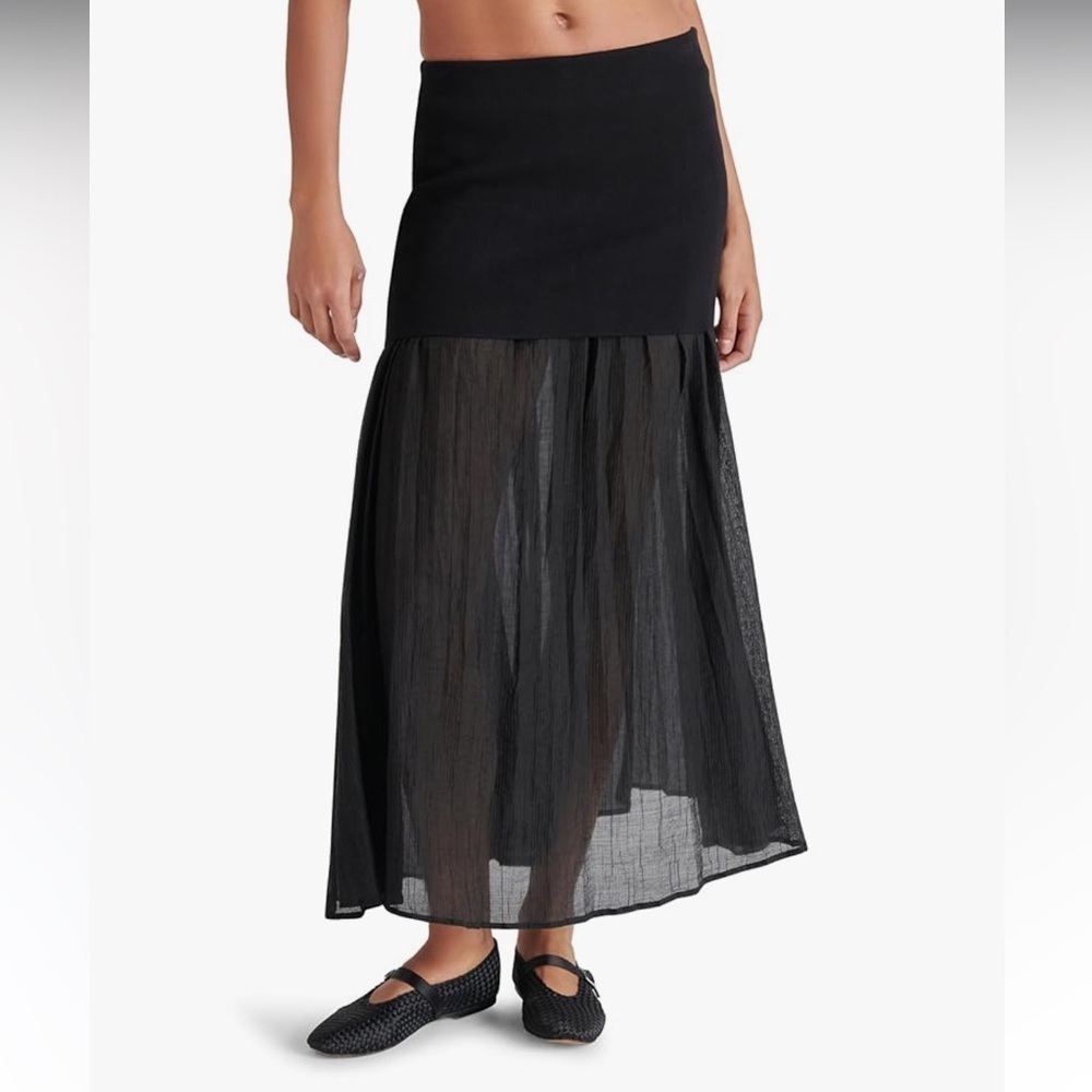 Steve Madden Black Malvina Skirt Size Large